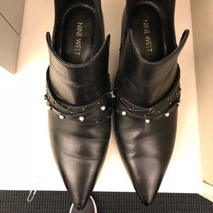Nine West Booties with pearl studs